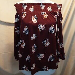 Old Navy Floral Peasant Top w/Long Sleeves XS 💕
